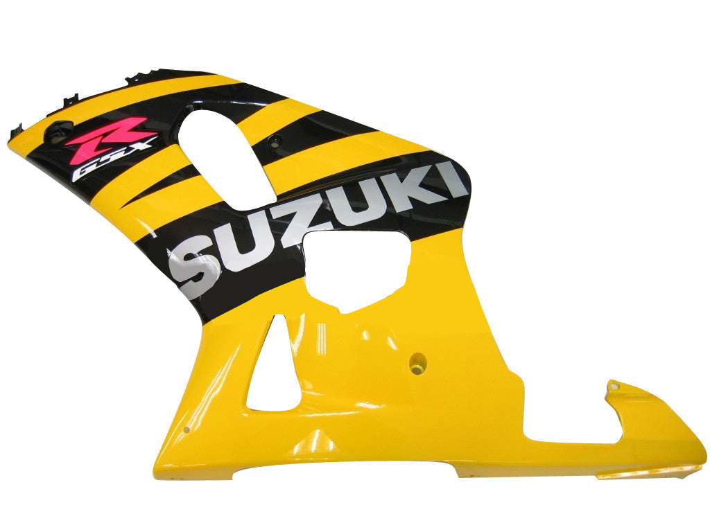 Carénages Amotopart 2001-2003 Suzuki GSXR 600 Jaune Noir GSXR Generic