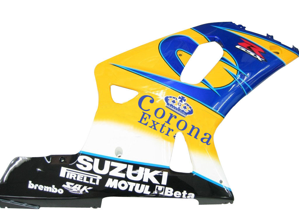 Amotopart Carénages 2001-2003 Suzuki GSXR 600 Bleu &amp; Jaune Corona GSXR Generic