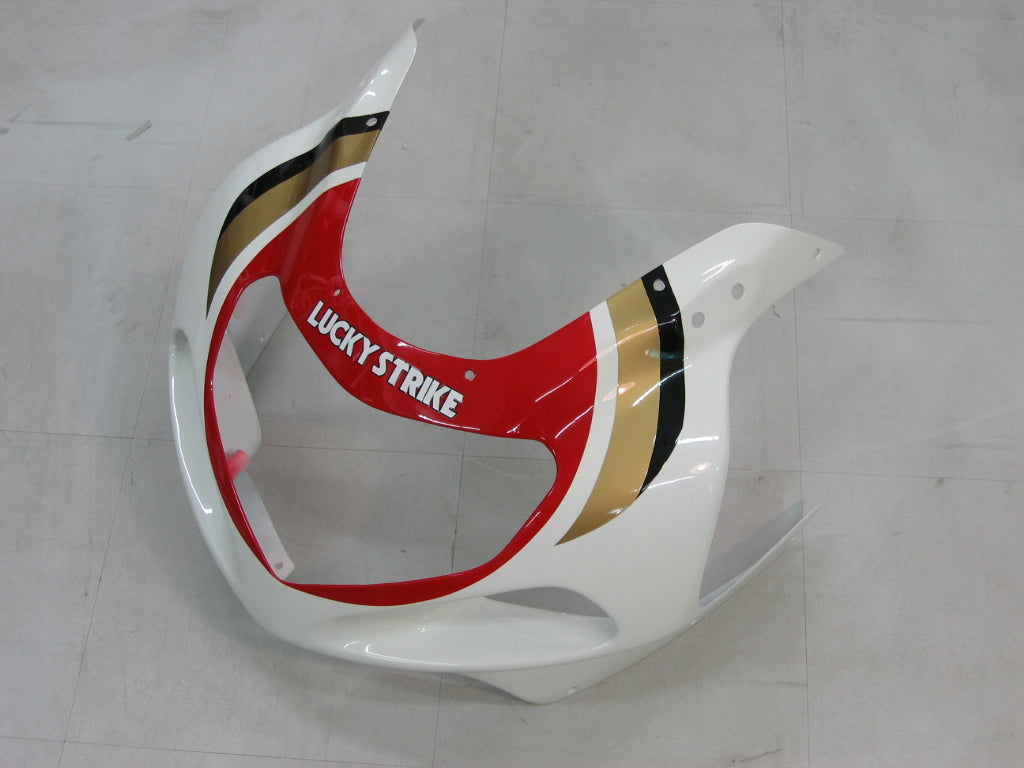 Amotopart Carénagesg 2001-2003 Suzuki GSXR 600 Blanc &amp; Rouge Lucky Strike Racin Generic