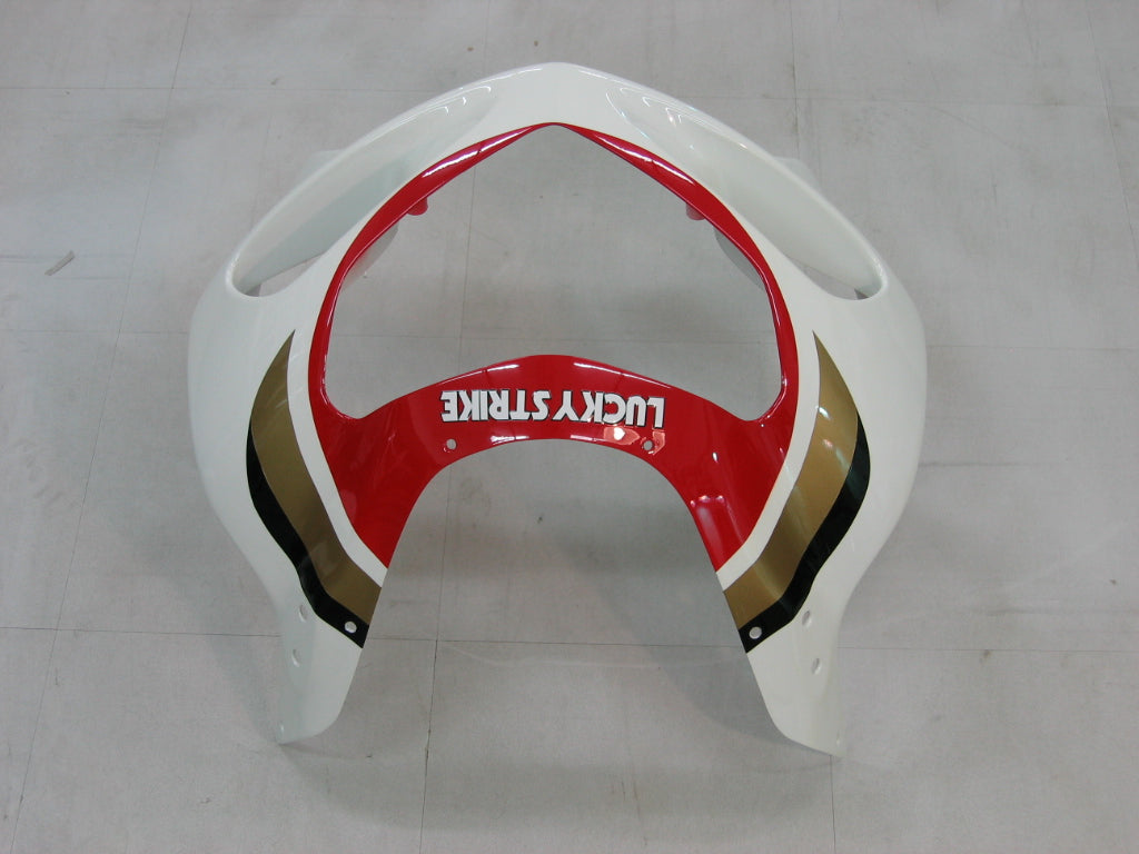 Amotopart Carénagesg 2001-2003 Suzuki GSXR 600 Blanc &amp; Rouge Lucky Strike Racin Generic