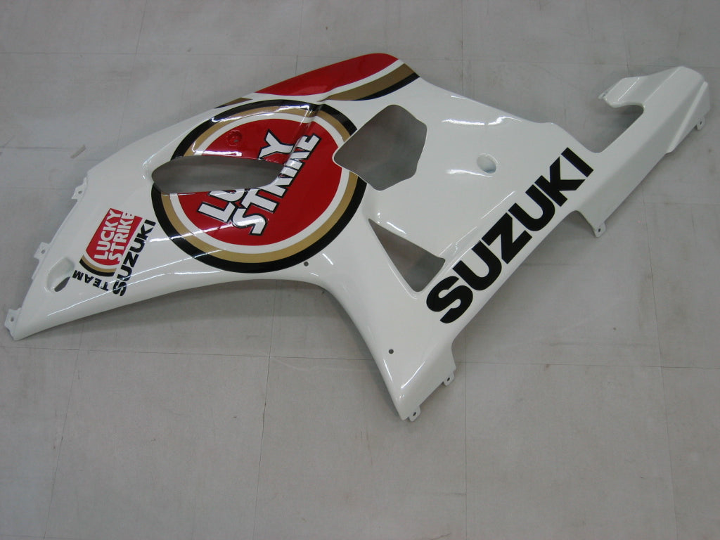 Amotopart Carénagesg 2001-2003 Suzuki GSXR 600 Blanc &amp; Rouge Lucky Strike Racin Generic