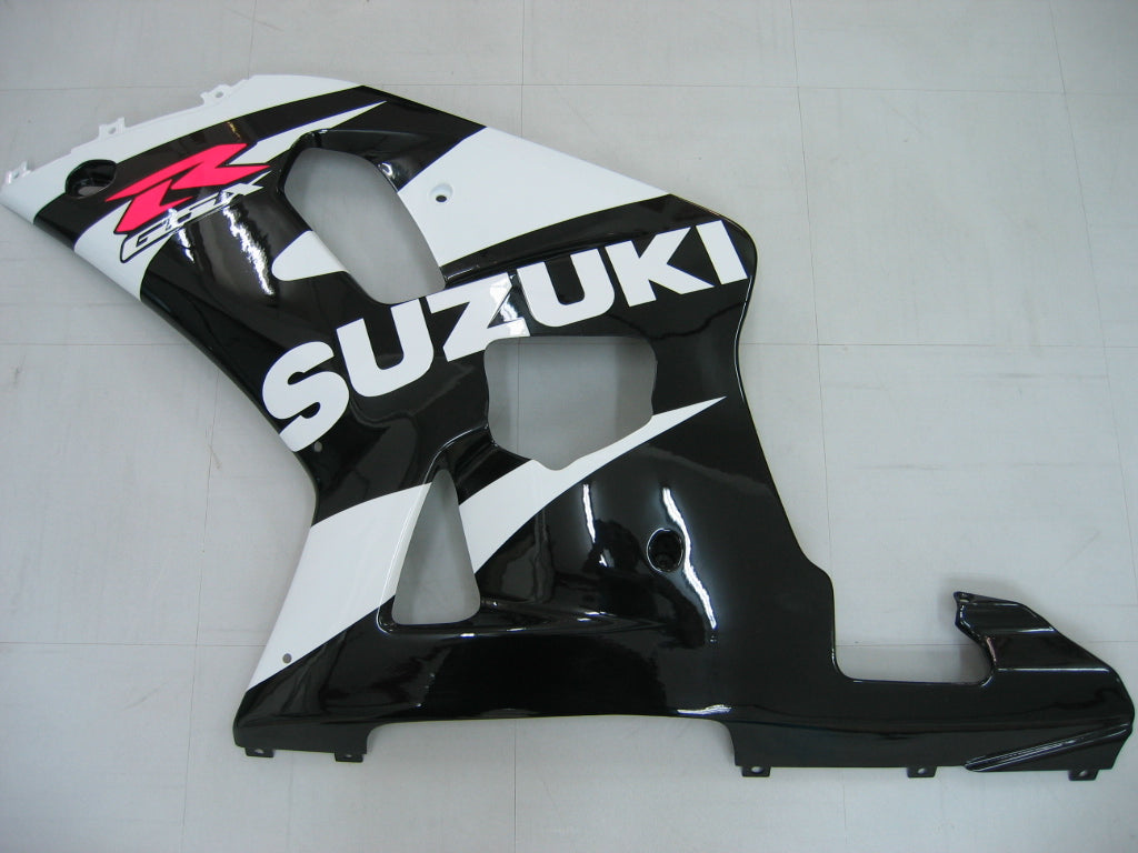 Amotopart Carénages 2001-2003 Suzuki GSXR 600 Noir &amp; Blanc GSXR Generic