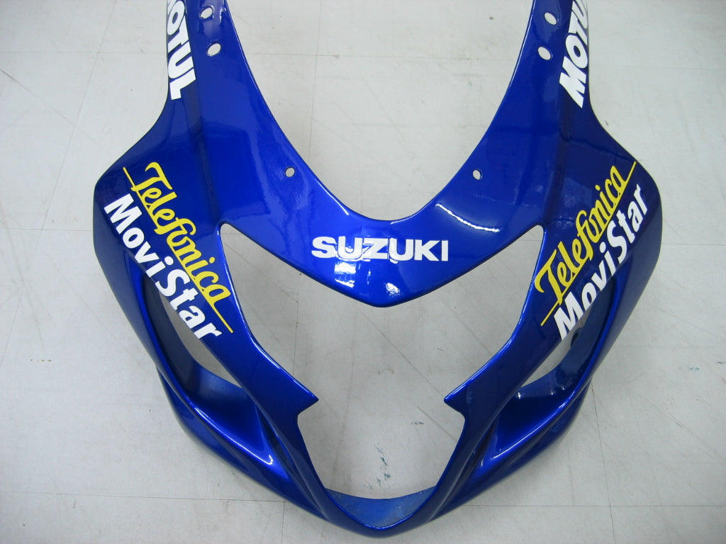 Carénages Amotopart 2004-2005 Suzuki GSXR 600 750 Bleu Movistar GSXR Generic