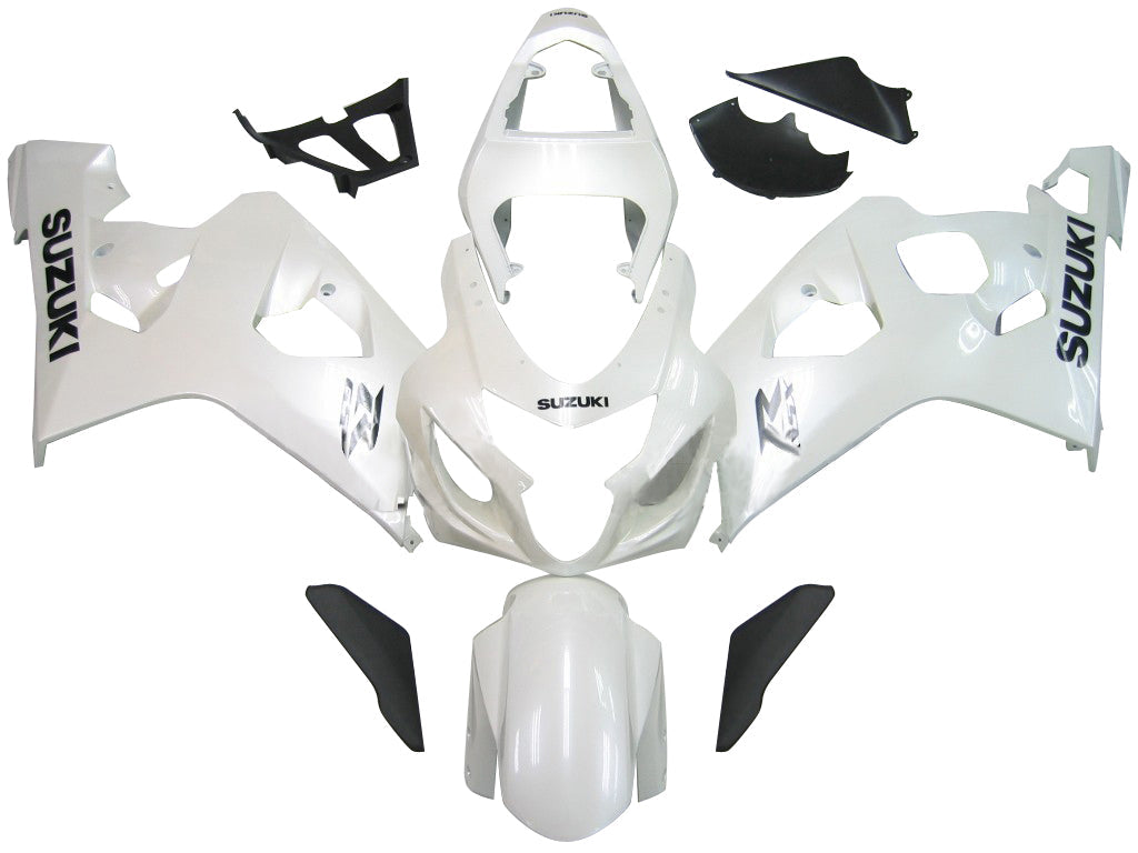 Carénages Amotopart 2004-2005 Suzuki GSXR 600 750 Blanc Métallisé GSXR Generic