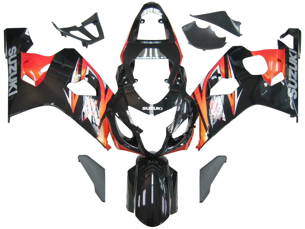 Carénages Amotopart 2004-2005 Suzuki GSXR 600 750 Noir Orange GSXR Generic