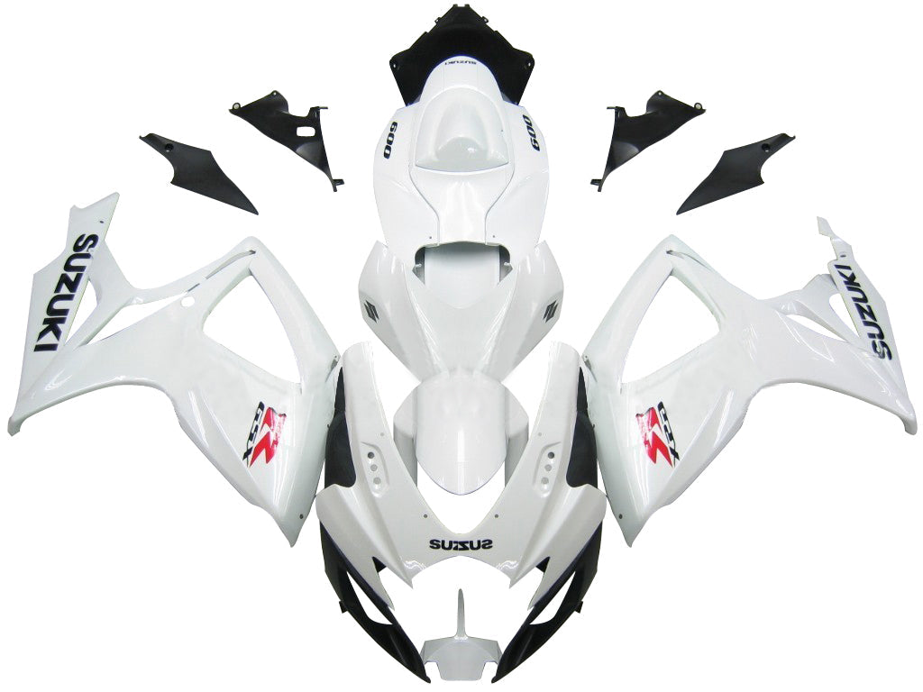 Carénages Amotopart 2006-2007 Suzuki GSXR 600 750 Blanc GSXR Generic