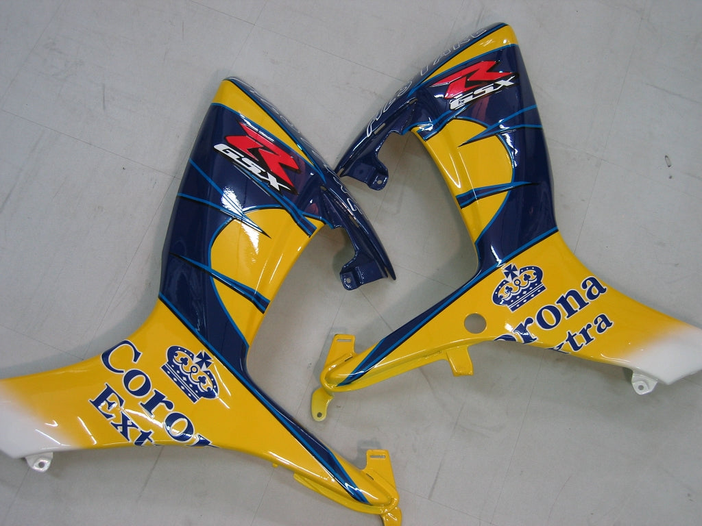 Carenados Amotopart 2006-2007 Suzuki GSXR 600 750 Amarillo Azul Corona GSXR Genérico