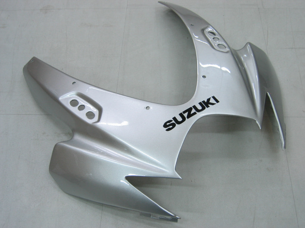 Amotopart Carénages 2006-2007 Suzuki GSXR 600 750 Argent &amp; Noir GSXR Generic