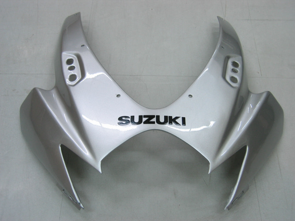 Amotopart Carénages 2006-2007 Suzuki GSXR 600 750 Argent &amp; Noir GSXR Generic