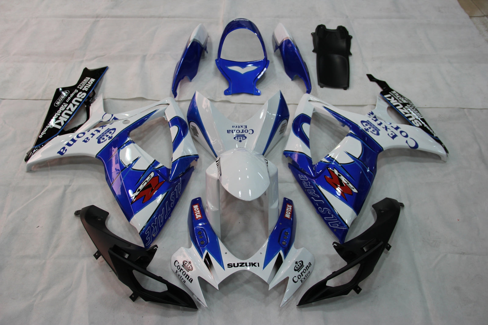 Carénages Amotopart 2006-2007 Suzuki GSXR 600 750 Blanc Bleu Corona Generic