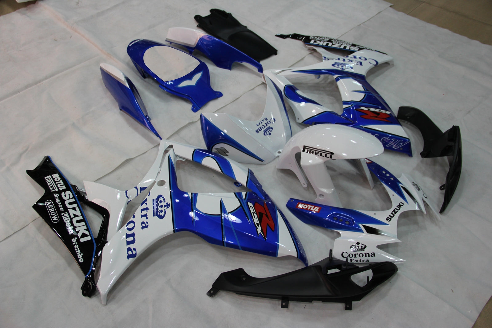 Carénages Amotopart 2006-2007 Suzuki GSXR 600 750 Blanc Bleu Corona Generic