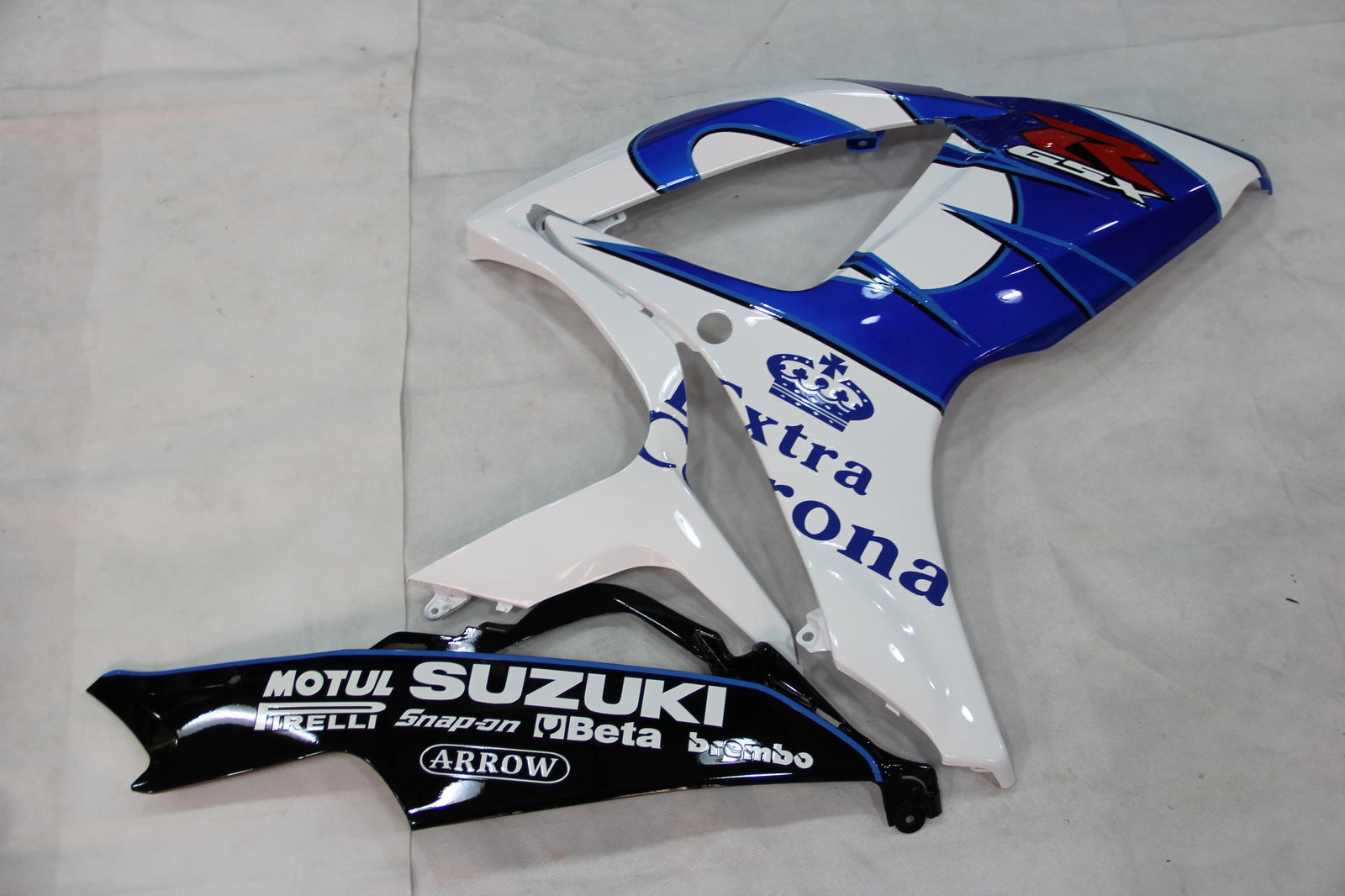 Carénages Amotopart 2006-2007 Suzuki GSXR 600 750 Blanc Bleu Corona Generic