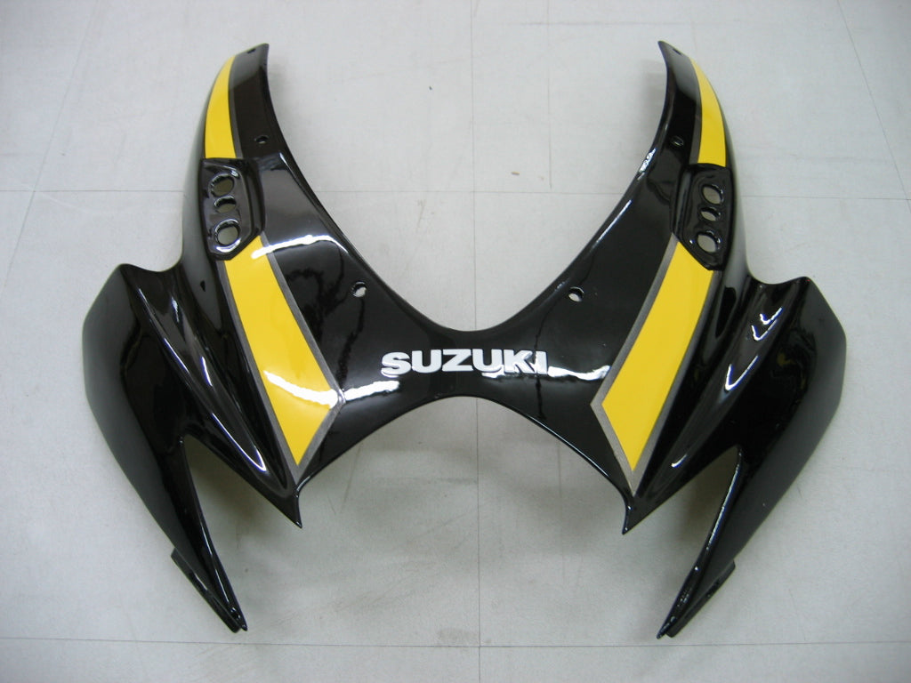 Carenado Amotopart 2006-2007 Suzuki GSXR 600 750 Negro y Amarillo GSXR Genérico