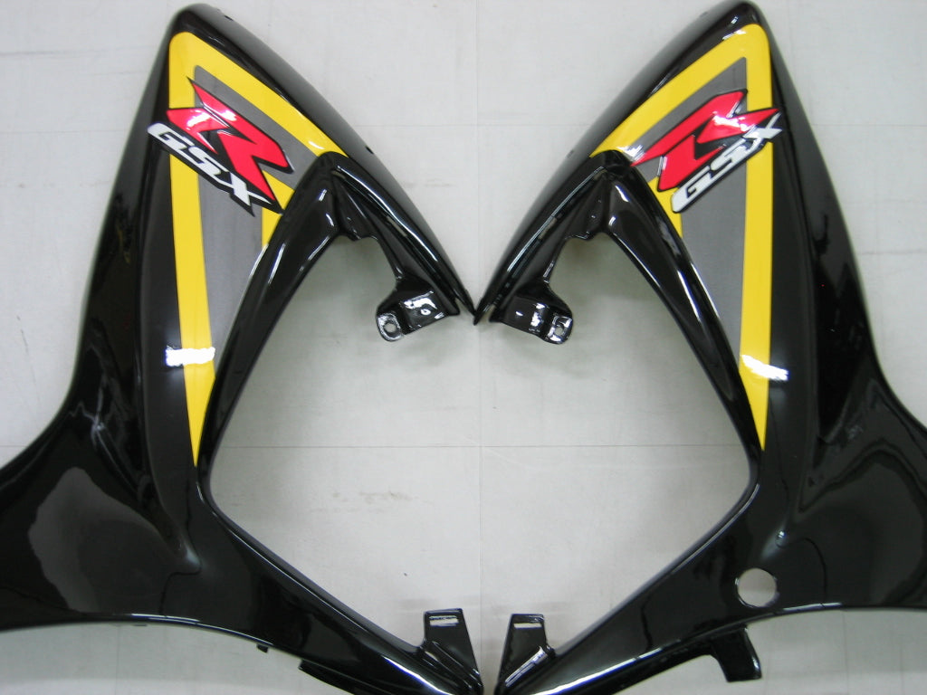 Carenado Amotopart 2006-2007 Suzuki GSXR 600 750 Negro y Amarillo GSXR Genérico