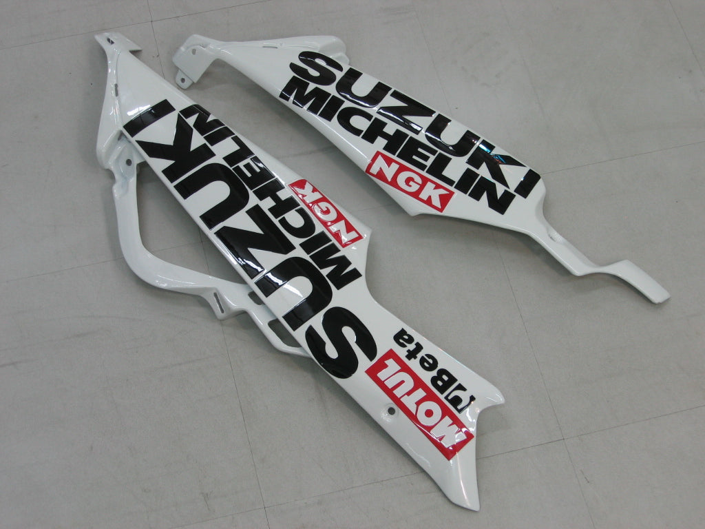 Carénages Amotopart 2006-2007 Suzuki GSXR 600 750 Blanc Rouge Lucky Strike Generic