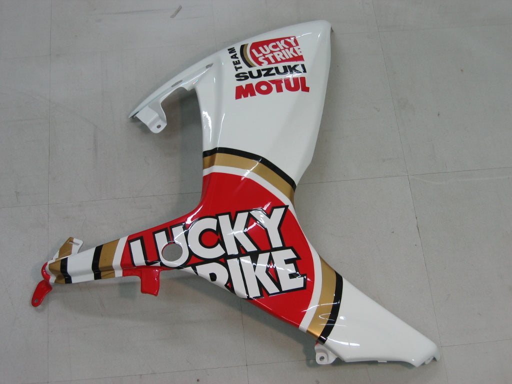 Carénages Amotopart 2006-2007 Suzuki GSXR 600 750 Blanc Rouge Lucky Strike Generic