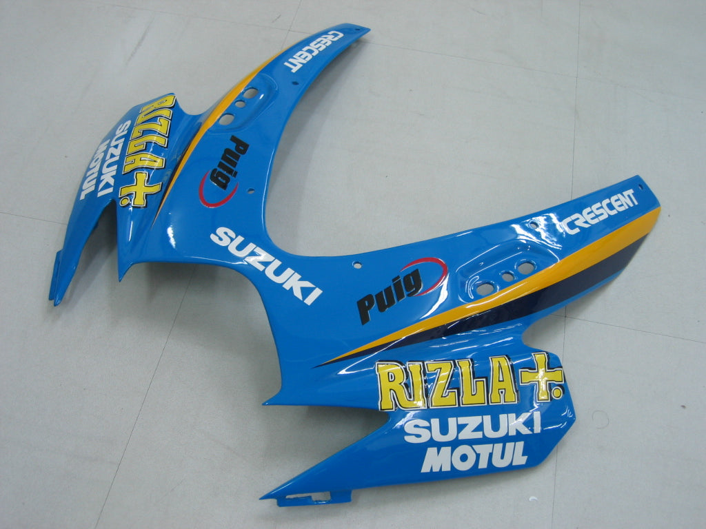 Carénages Amotopart 2006-2007 Suzuki GSXR 600 750 Bleu Rizla Generic