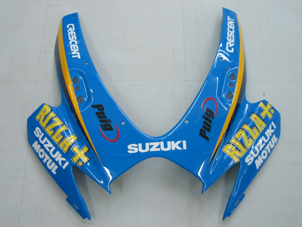 Carénages Amotopart 2006-2007 Suzuki GSXR 600 750 Bleu Rizla Generic