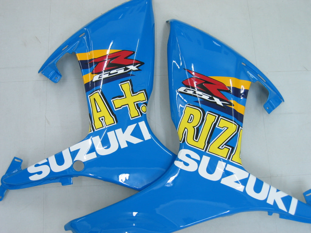 Carénages Amotopart 2006-2007 Suzuki GSXR 600 750 Bleu Rizla Generic