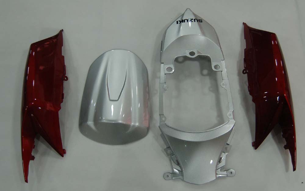 Carénages Amotopart 2008-2010 Suzuki GSXR 600 750 Argent Rouge GSXR Generic