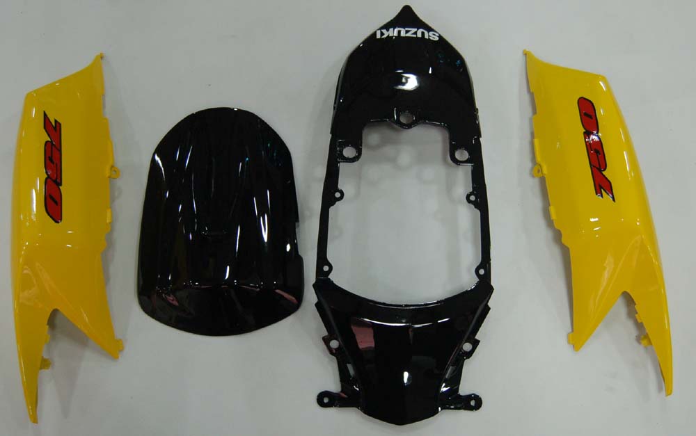 Carénages Amotopart 2008-20 10Suzuki GSXR 600 750 Noir &amp; Jaune GSXR Generic