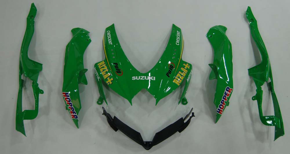 Carénages Amotopart 2008-2010 Suzuki GSXR 600 750 Vert Rizla Generic