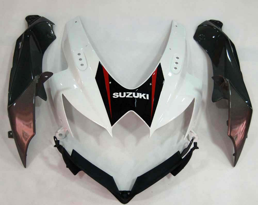 Carénages Amotopart 2008-2010 Suzuki GSXR 600 750 Blanc &amp; Argent GSXR Generic