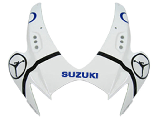 Carénages Amotopart 2008-2010 Suzuki GSXR 600 750 Blanc Bleu Jordan Generic