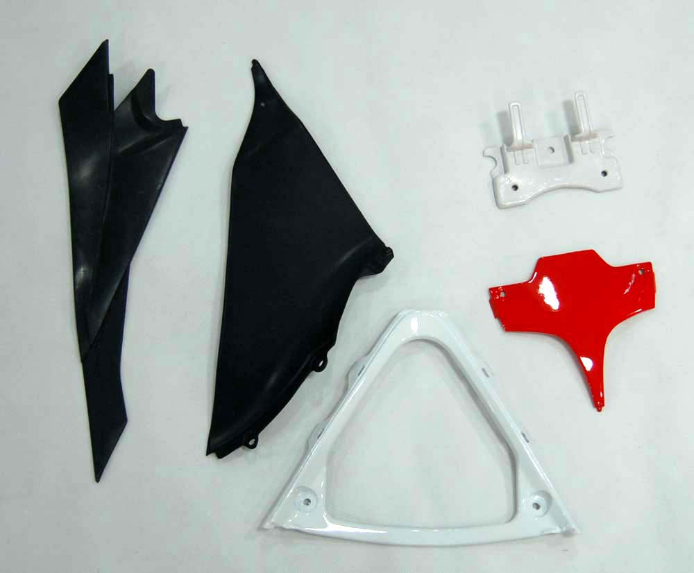 Carénages Amotopart 2008-2010 Suzuki GSXR 600 750 Blanc Rouge Lucky Strike Generic