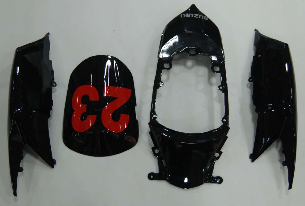 Carenados Amotopart 2008-2010 Suzuki GSXR 600 750 Negro Plata Jordan Genérico