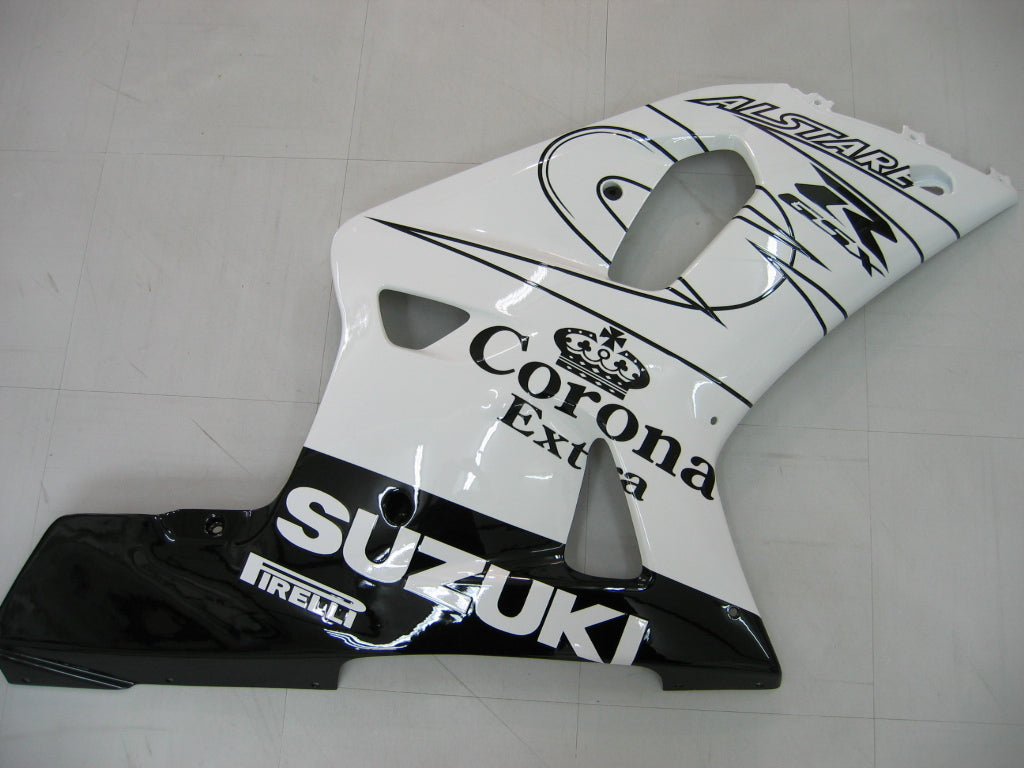 Carenados Amotopart 2001-2003 Suzuki GSXR 750 Blanco Negro Alstare Corona Genérico