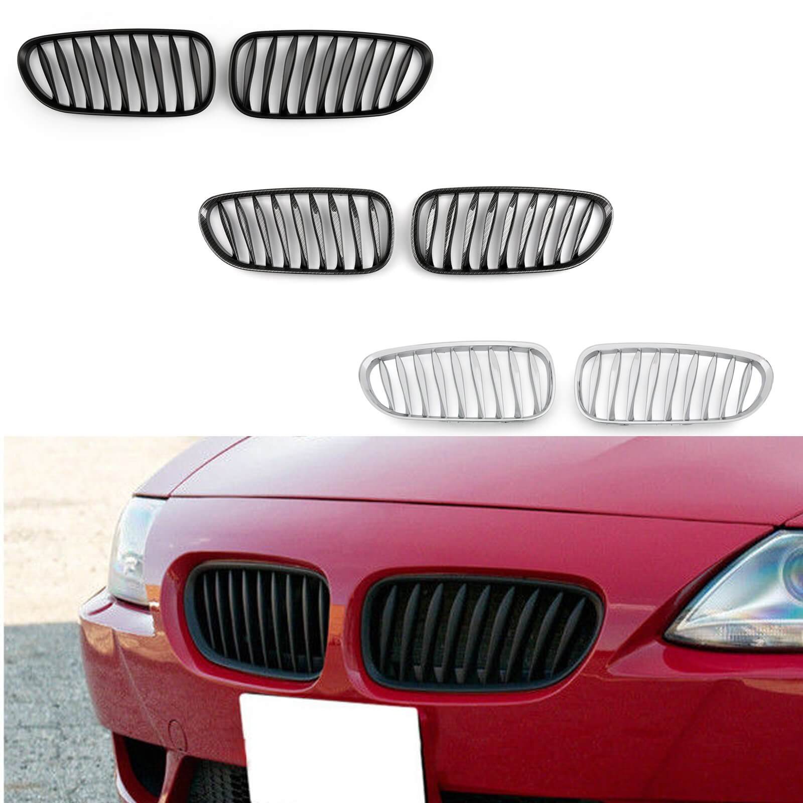 BMW Grille 2x Front Bumper Sport Kidney Grill For BMW Z4 E85 E86 2003-2008