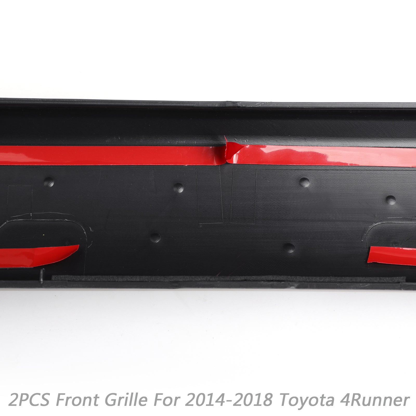 2x grille de calandre de pare-chocs avant adaptée pour 4Runner TRD PRO 2014-2019 logo noir lettre générique