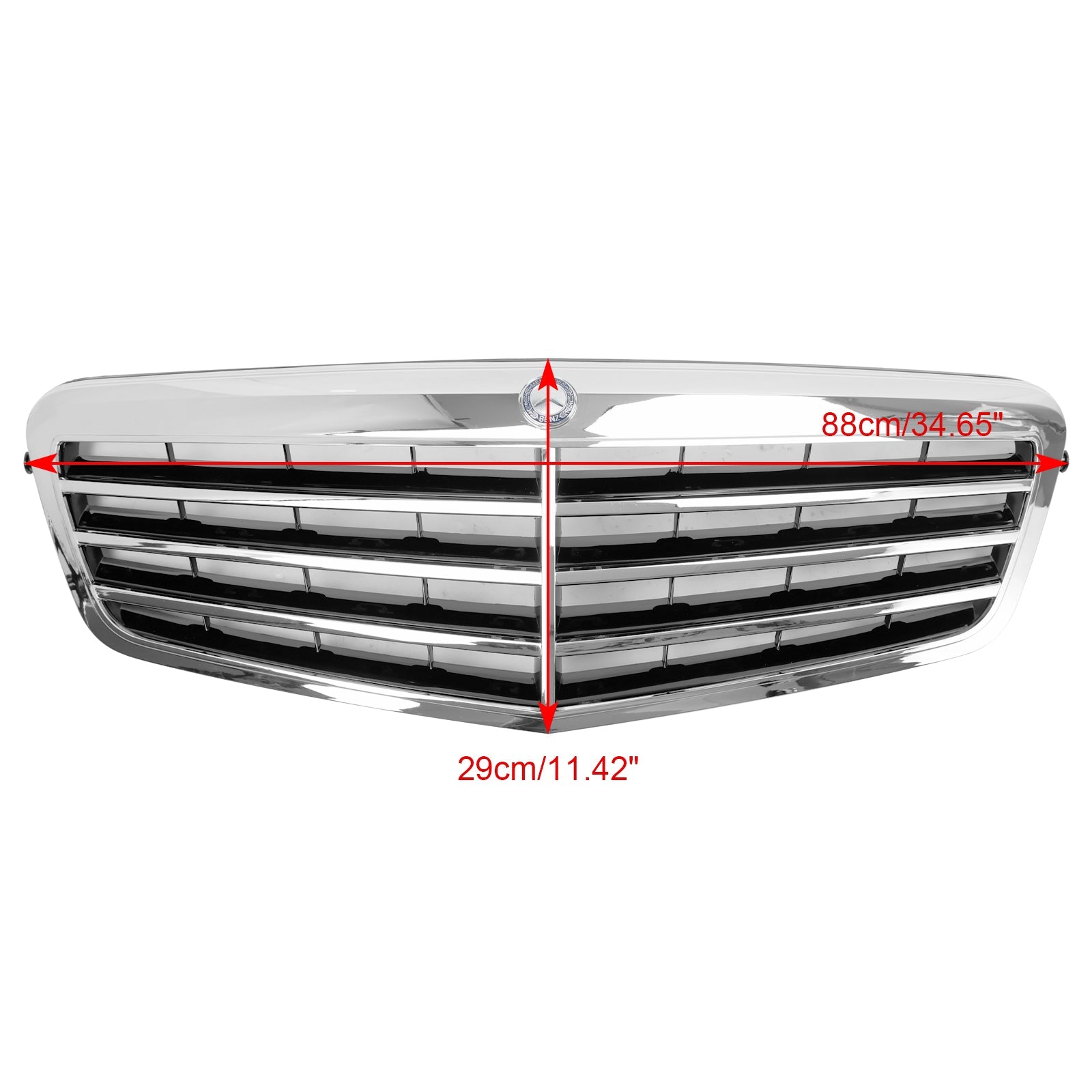 Mercedes-Benz Classe E W212 E350 E550 2010-2013 Calandre avant chromée adaptée