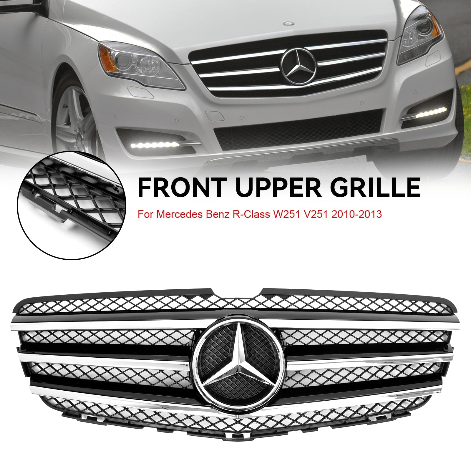 Grille de calandre de pare-chocs avant Mercedes-Benz Classe R W251 2010-2013 A2518801583