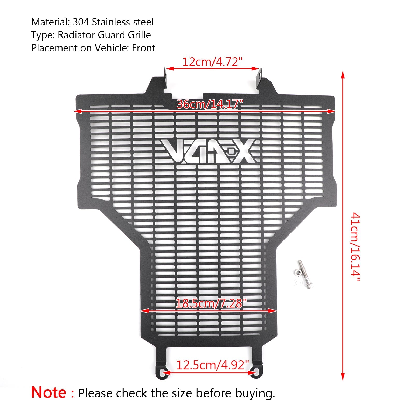 Radiatore Radiatore Griglia Protezione Della Copertura Della Protezione Per Honda X-ADV XADV 750 17-18 Generico