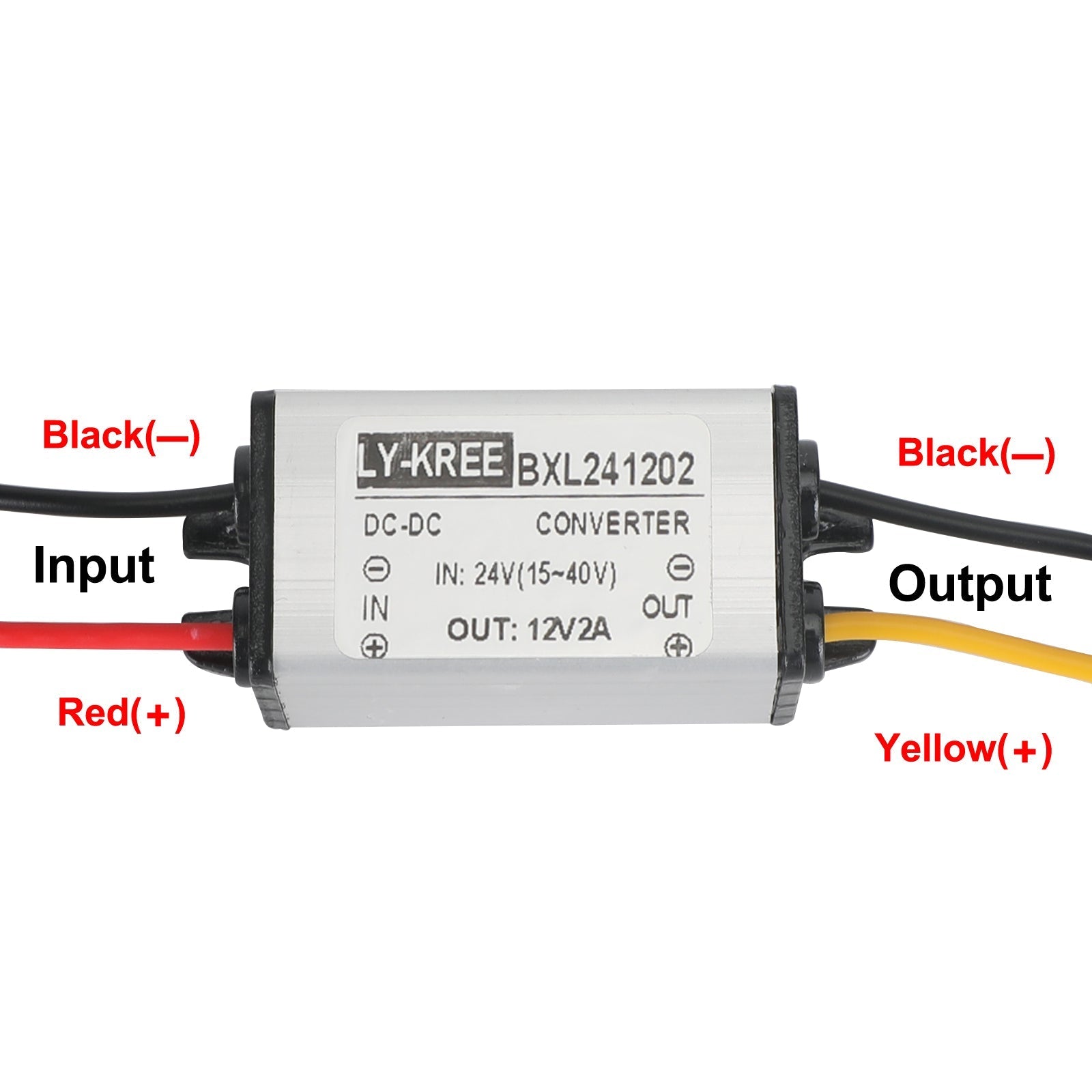 DC Buck Converter 24V à 12V 1/2/3/5A Module d'alimentation étanche