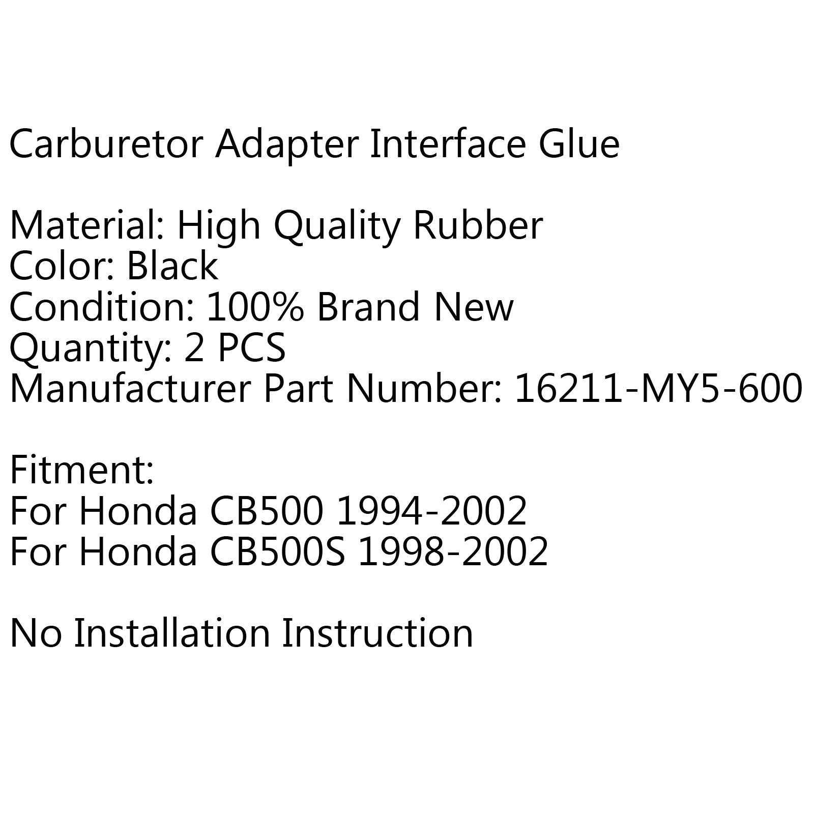 Intake Carburetor Interface Glue Air Joint For Honda CB5 94-2 CB5S 98-2