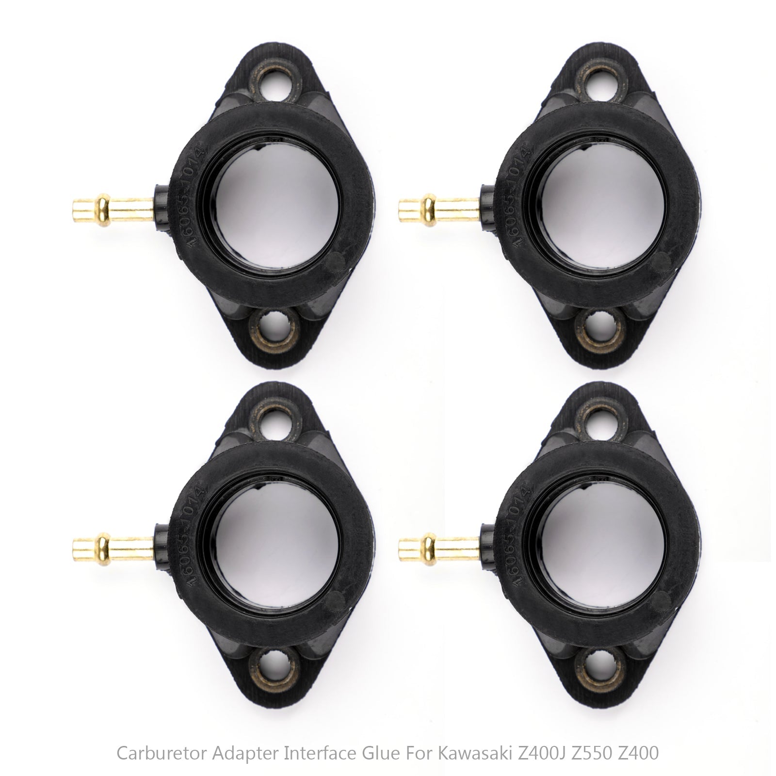 4 botas de colector de admisión de carburador para Kawasaki Z400J KZ500B KZ550 Ltd 16065-1014 genérico