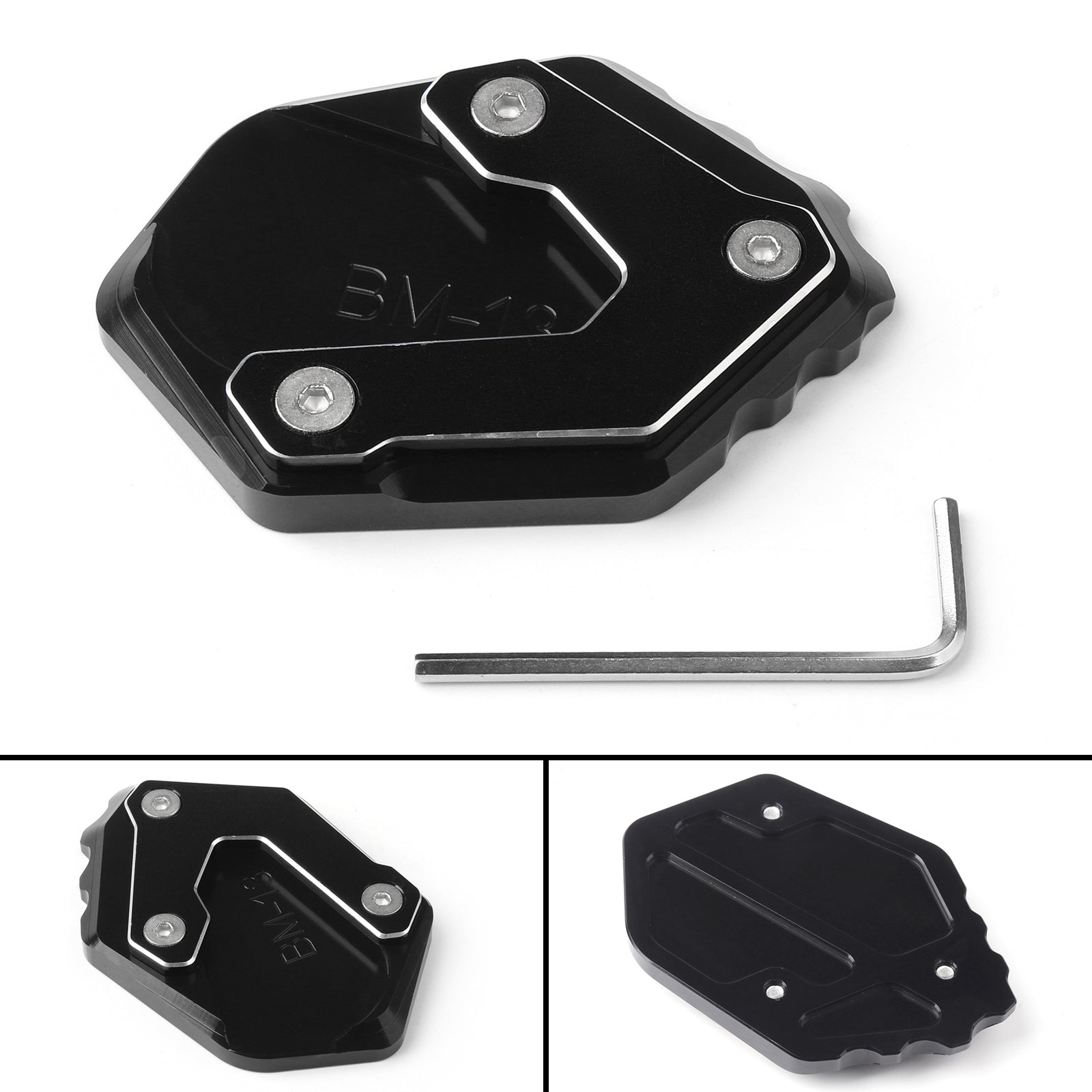 Staffa di estensione piastra cavalletto laterale per BMW R1200GS LC 2013-18 F750GS 18-19 Generico