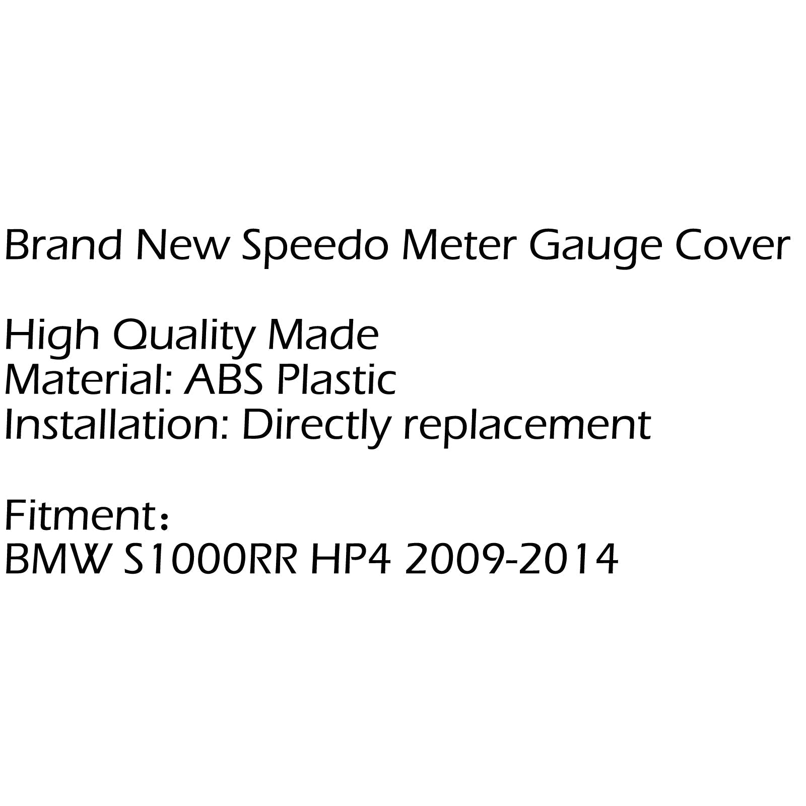 Nueva cubierta de la carcasa del velocímetro para BMW S1000RR HP4 2009-2014 genérico