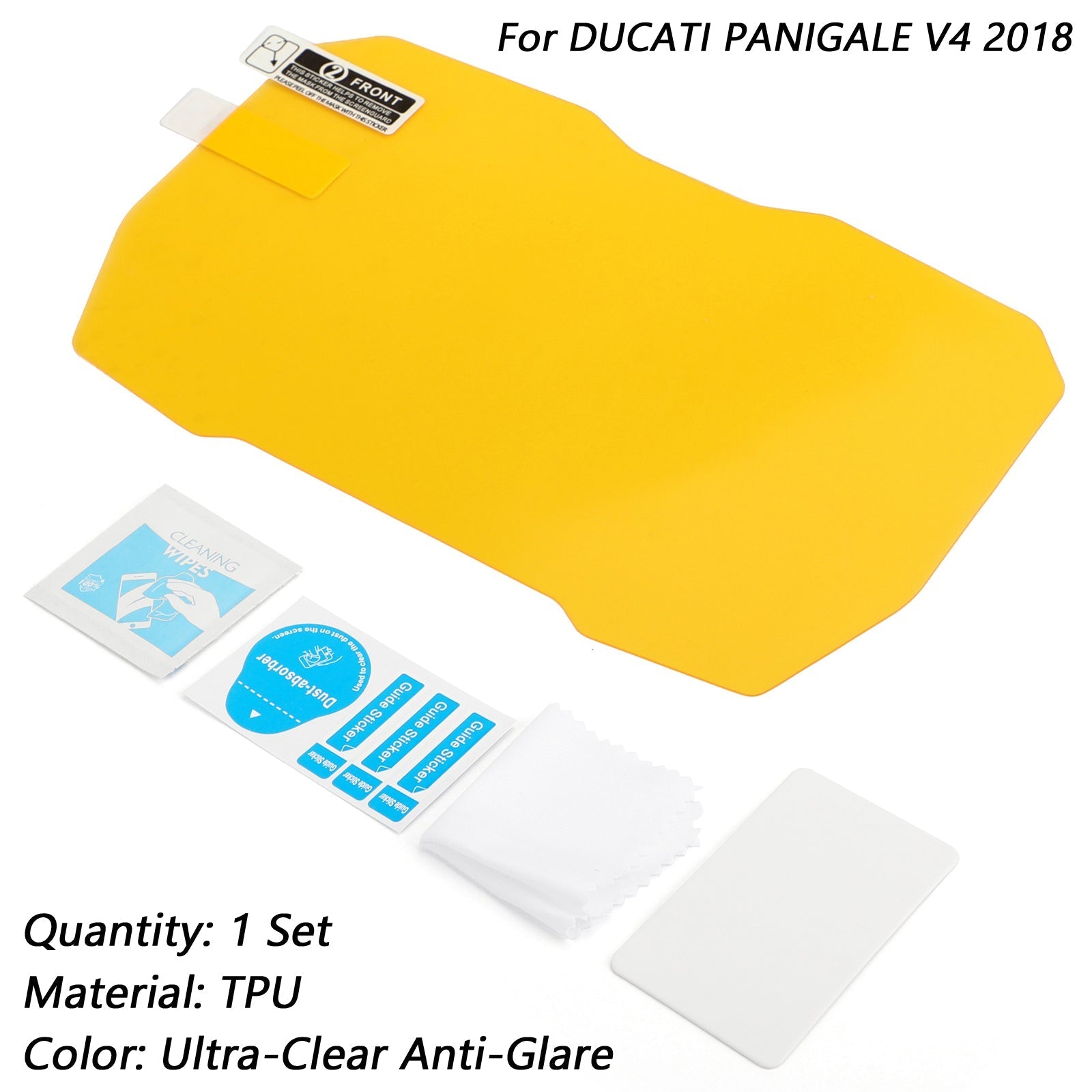 Protecteurs d'écran de tableau de bord ultra clairs antireflets pour DUCATI PANIGALE V4 2018 générique