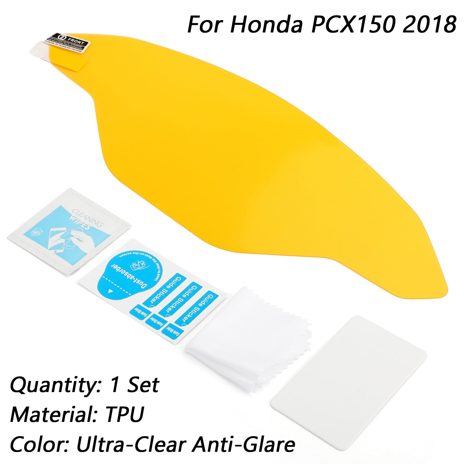 Moto Ultra Clear Anti-Glare Dashboard Protectores de pantalla para Honda PCX150 2018 Genérico