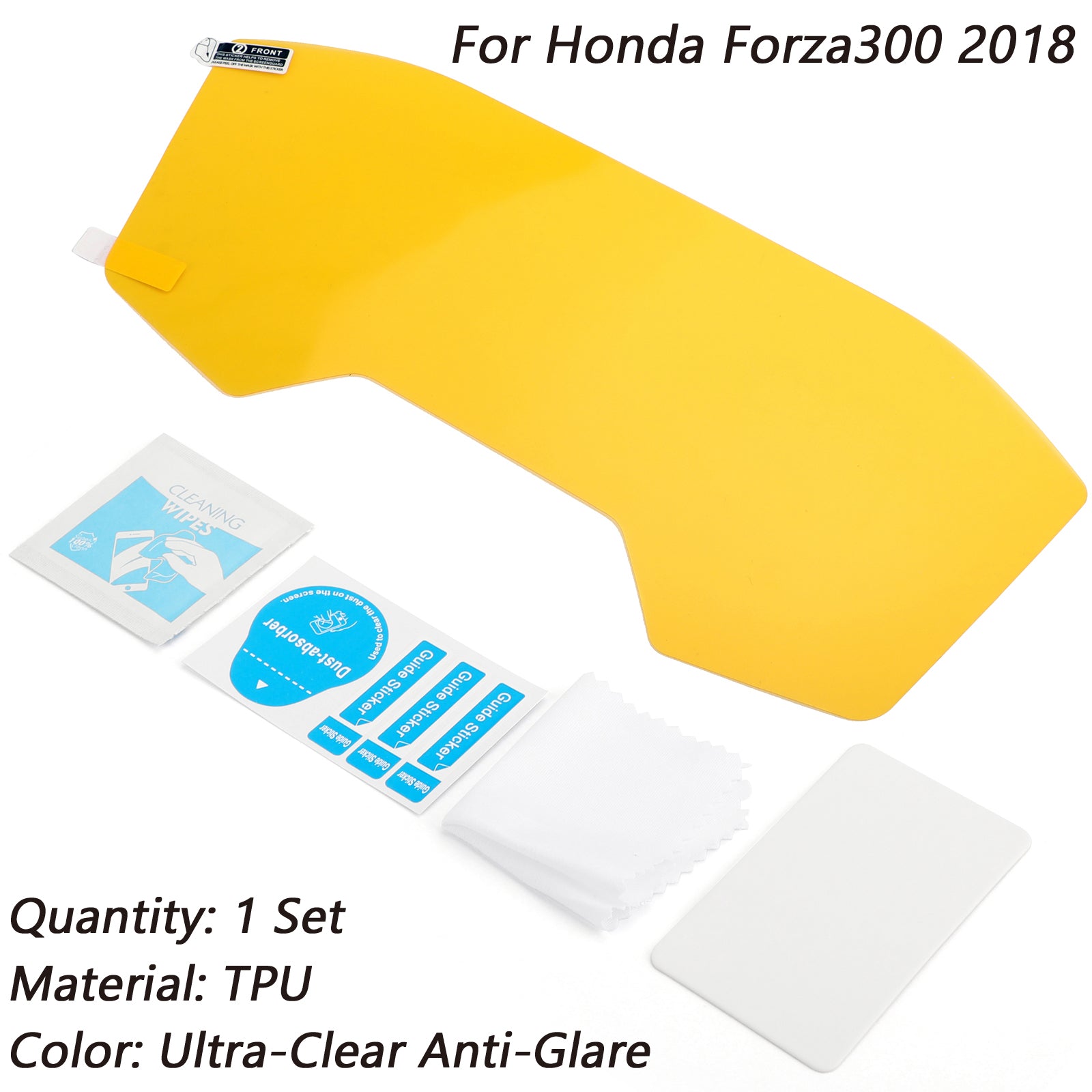Moto Ultra Clear Anti-Glare Dashboard Protectores de pantalla para Honda Forza300 2018 Genérico