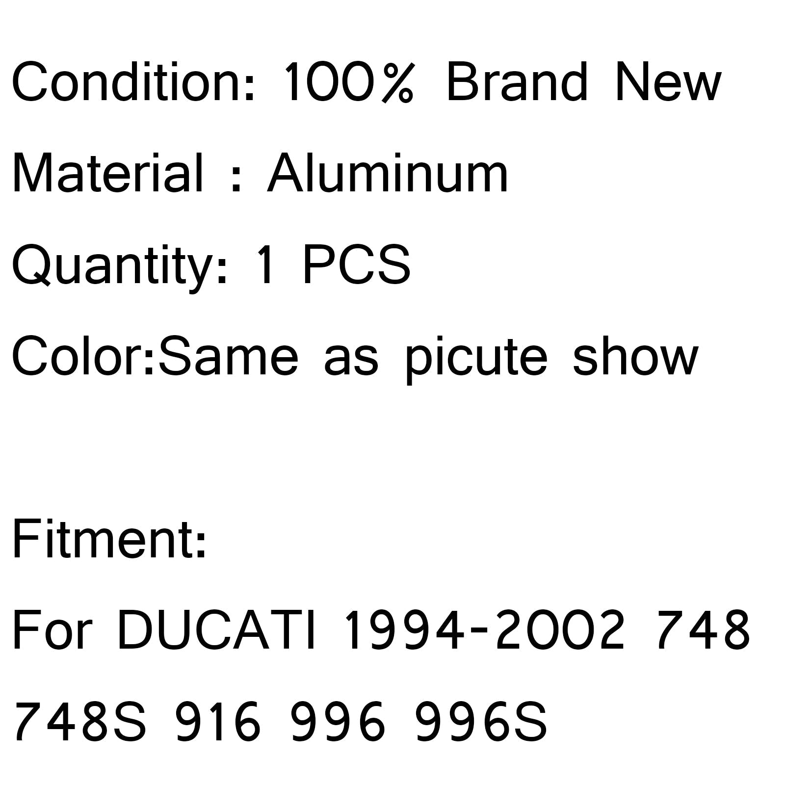 Radiador de enfriamiento de aleación de aluminio para DUCATI 94-02 748 748S 916 996 996S Generic Black