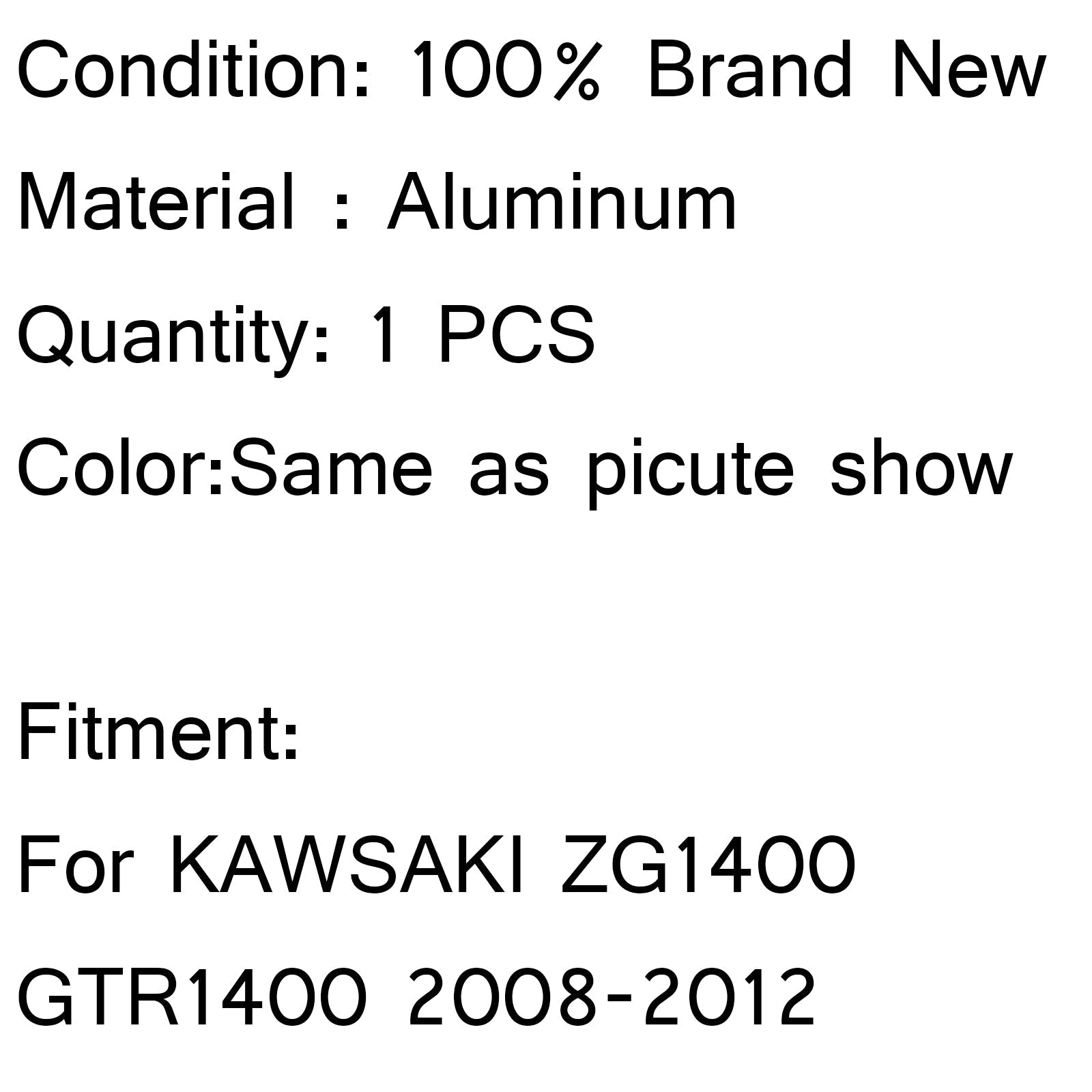 Nuevo enfriador de radiador de aluminio para Kawasaki ZG1400 GTR1400 2008-2012 2009 2010 11 genérico