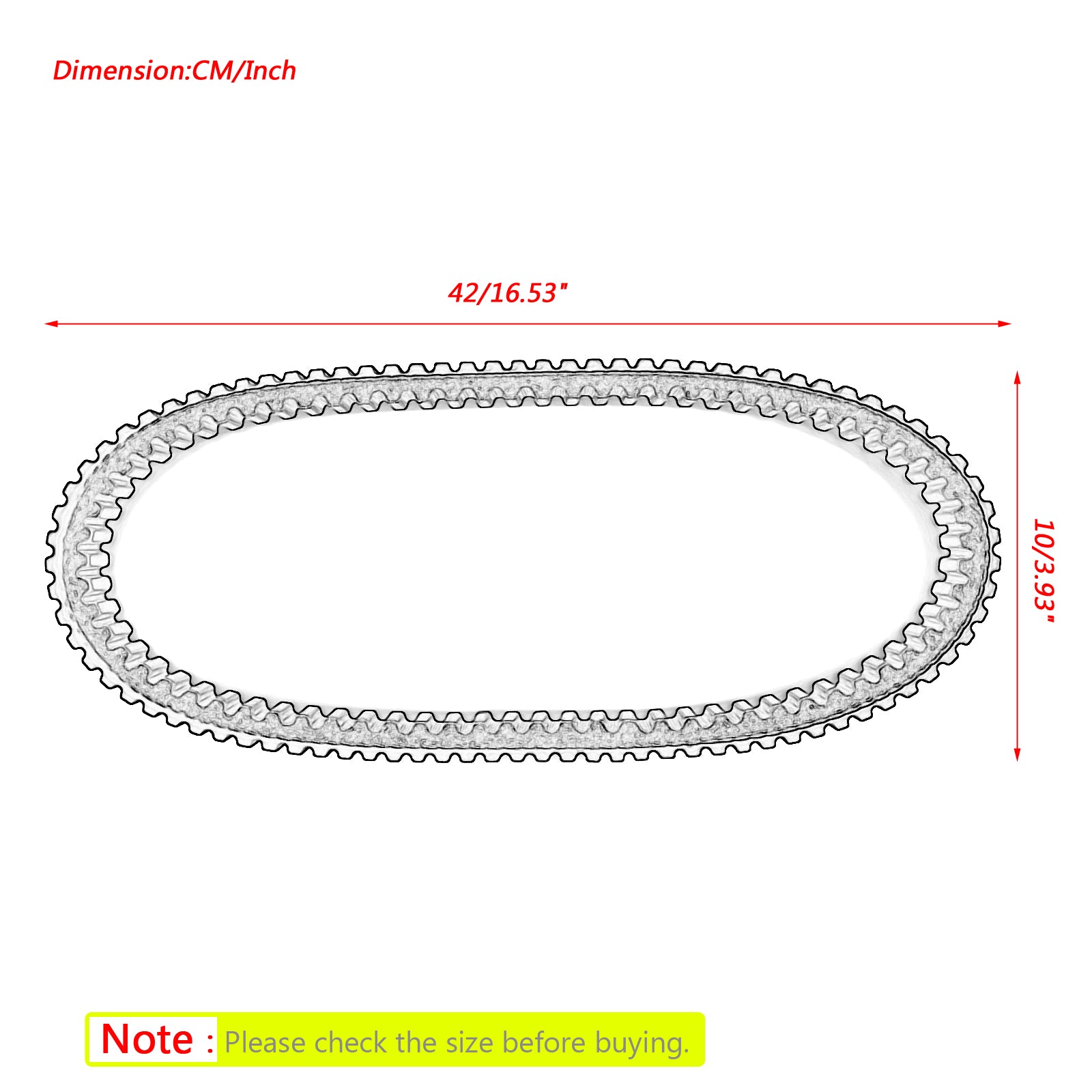 Courroie d'entraînement de rechange pour Arctic Cat 0823-013 Suzuki 27601-09F51 27601-09F60 générique