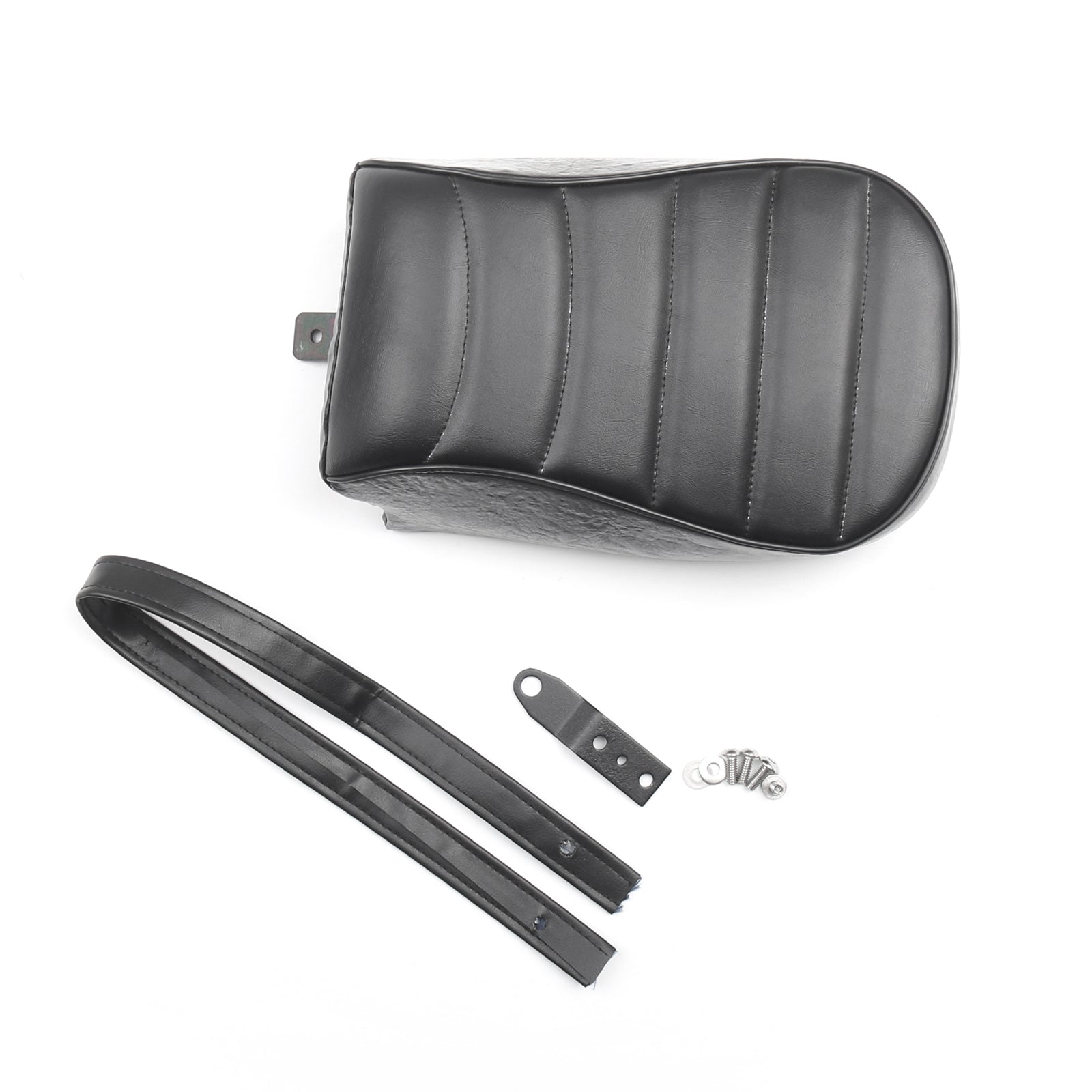 Cojín de asiento trasero de cuero a rayas para Sportster Iron XL883N 16-18 genérico