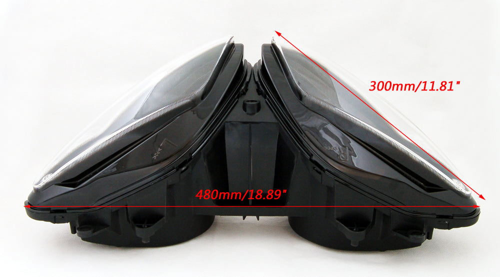 Conjunto de faros delanteros para Yamaha YZF 1000 R1 2002-2003 Genérico