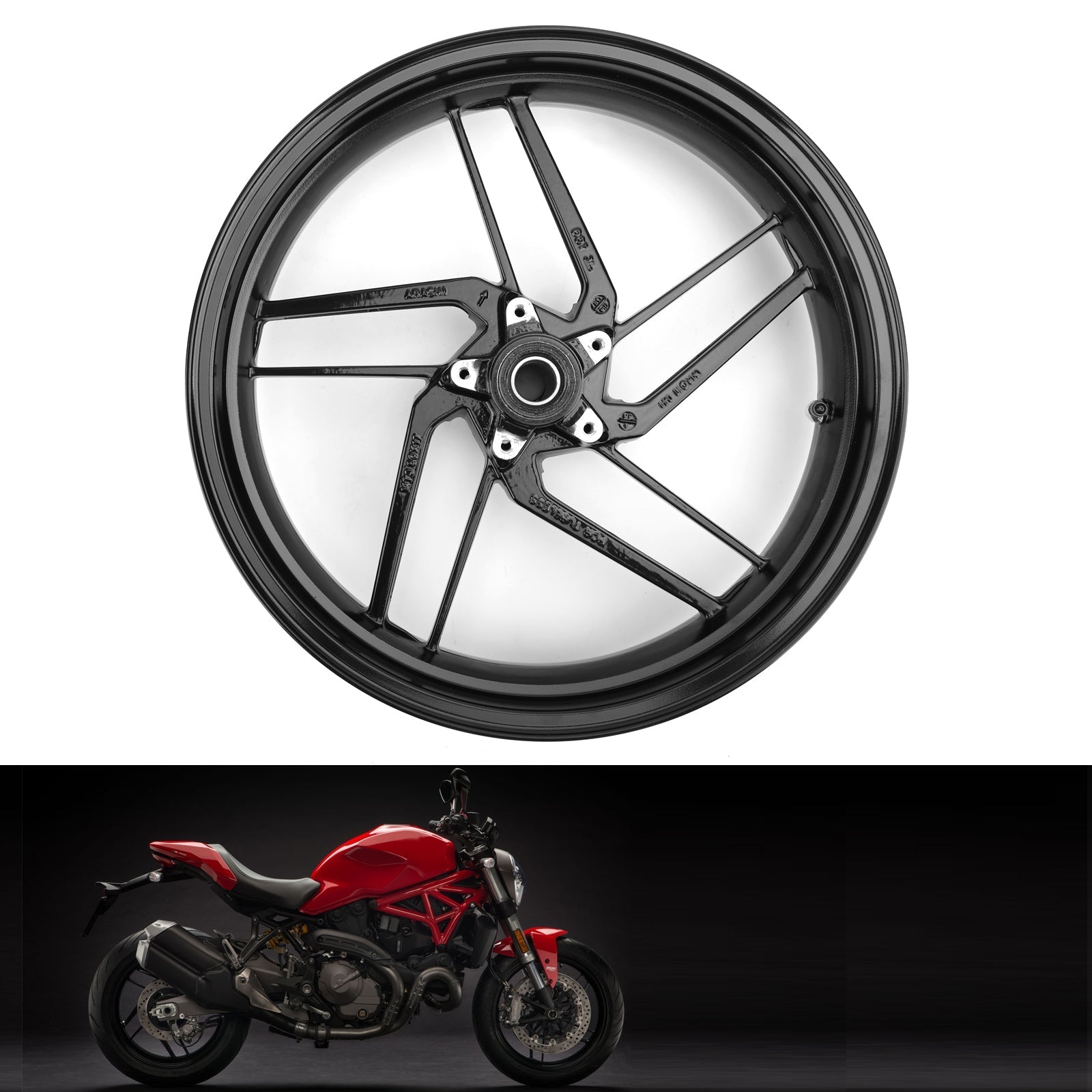Jante de roue avant moto pour Ducati 1199 899 959 Panigale / Corse 2013-2018 générique
